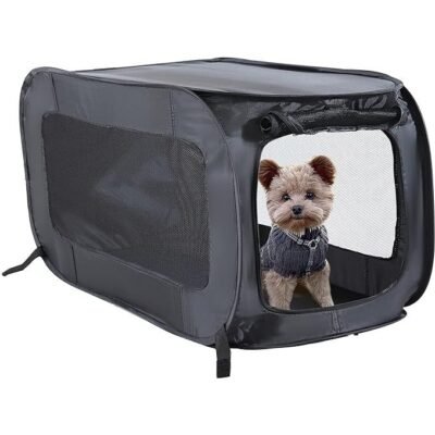 Portable, Collapsible, Pop Up Travel Pet and Dog Kennel, 24.0